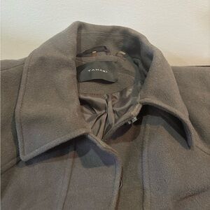 Women’s Olive Colored Tahari Wool Coat size 14